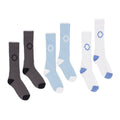 Blue 3 Pack Socks