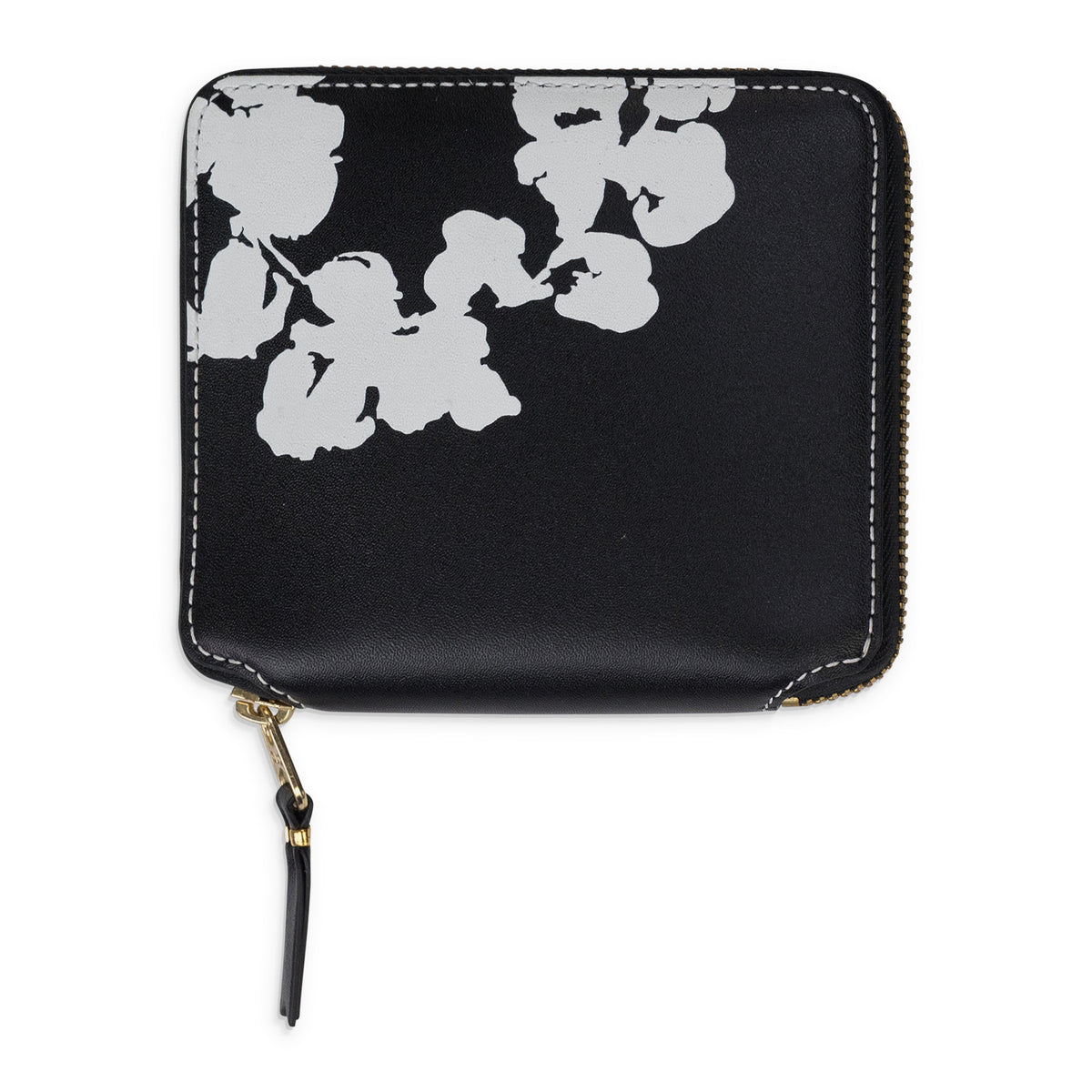 Black Cotton Wreath Wallet