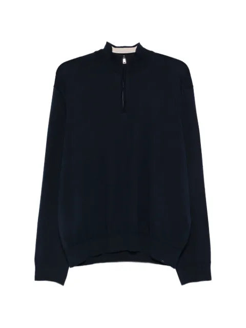 Paul & Shark zip mock-neck sweater