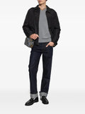 Burberry Maxim check-trim V-neck sweater