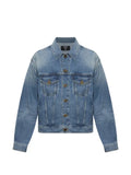 Balmain logo-embossed denim jacket