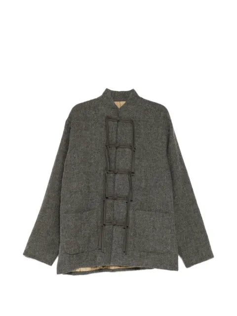Uma Wang frog-fastening virgin wool jacket