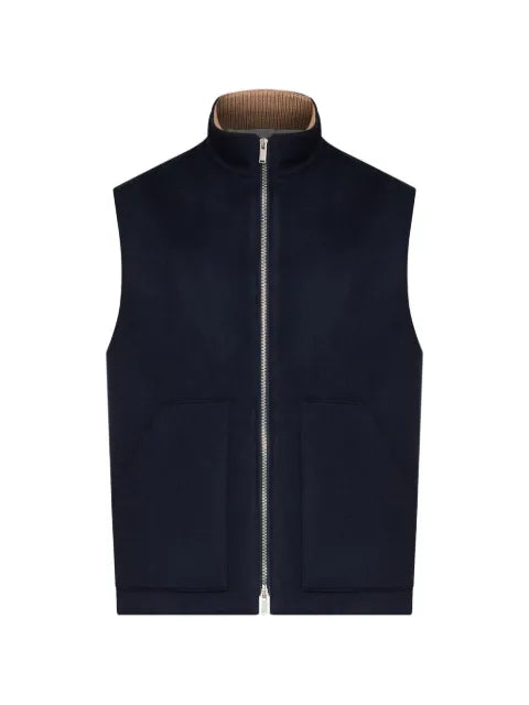 Lardini zip-up gilet
