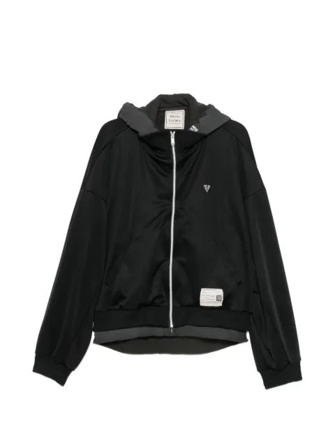 Maison MIHARA YASUHIRO logo-patch zip-up jacket
