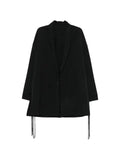 Yohji Yamamoto tie-fastening slit-sleeve jacket