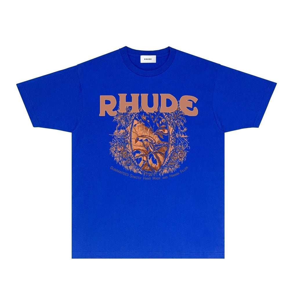 Rhude T-shirts Printed Trendy Pure Cotton