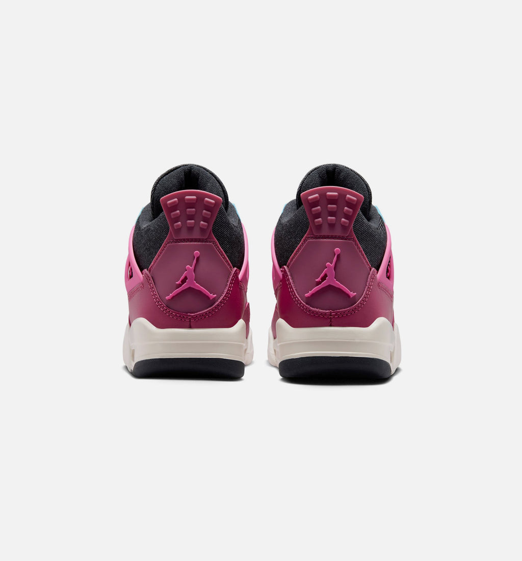 Air Jordan 4 Retro She's A Star | Grade School Lifestyle Shoe | Sweet Beet/Desert Sand/Off Noir/Chalk