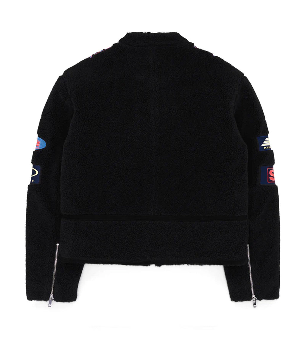 Sp5der Sherpa Hunter Moto Jacket Black