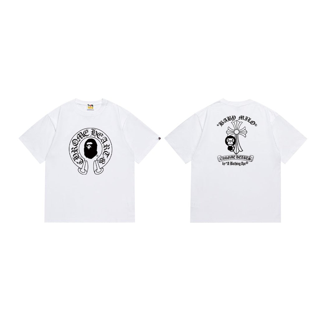 BAPE Ape & Flower Graphic Short-Sleeve T-Shirt