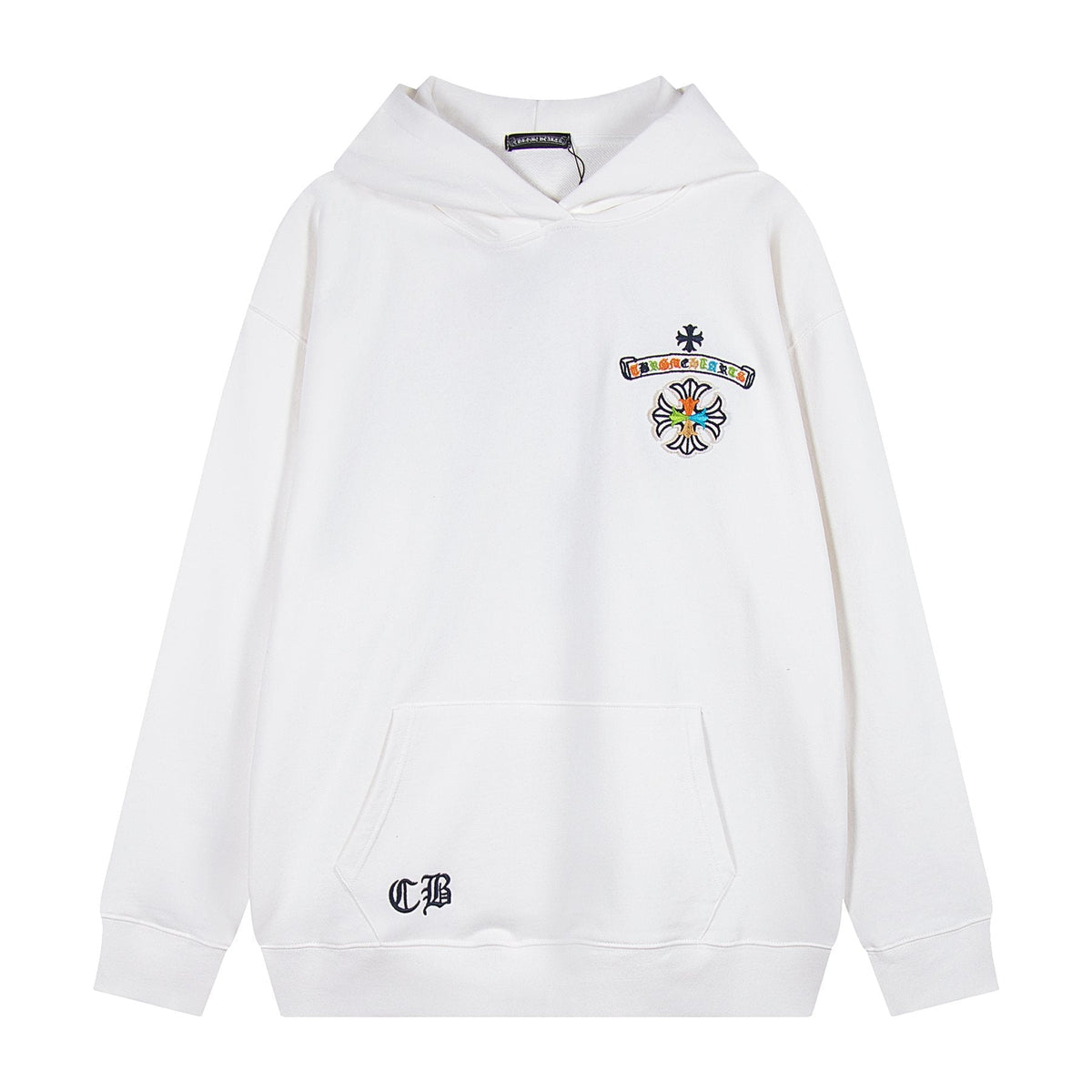 Chrome Hearts Rainbow Logo Embroidered Hoodie