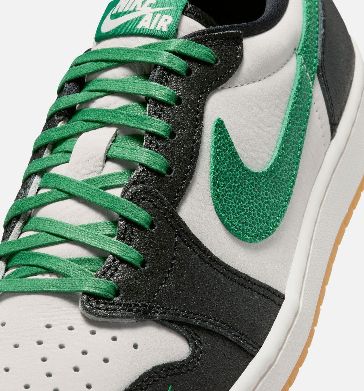 Air Jordan 1 Retro Low OG Men's Lifestyle Shoe - Phantom & Pine Green