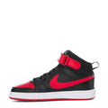 Big Kid's Nike Court Borough Mid 2 Black/University Red-Wht (CD7782 003)