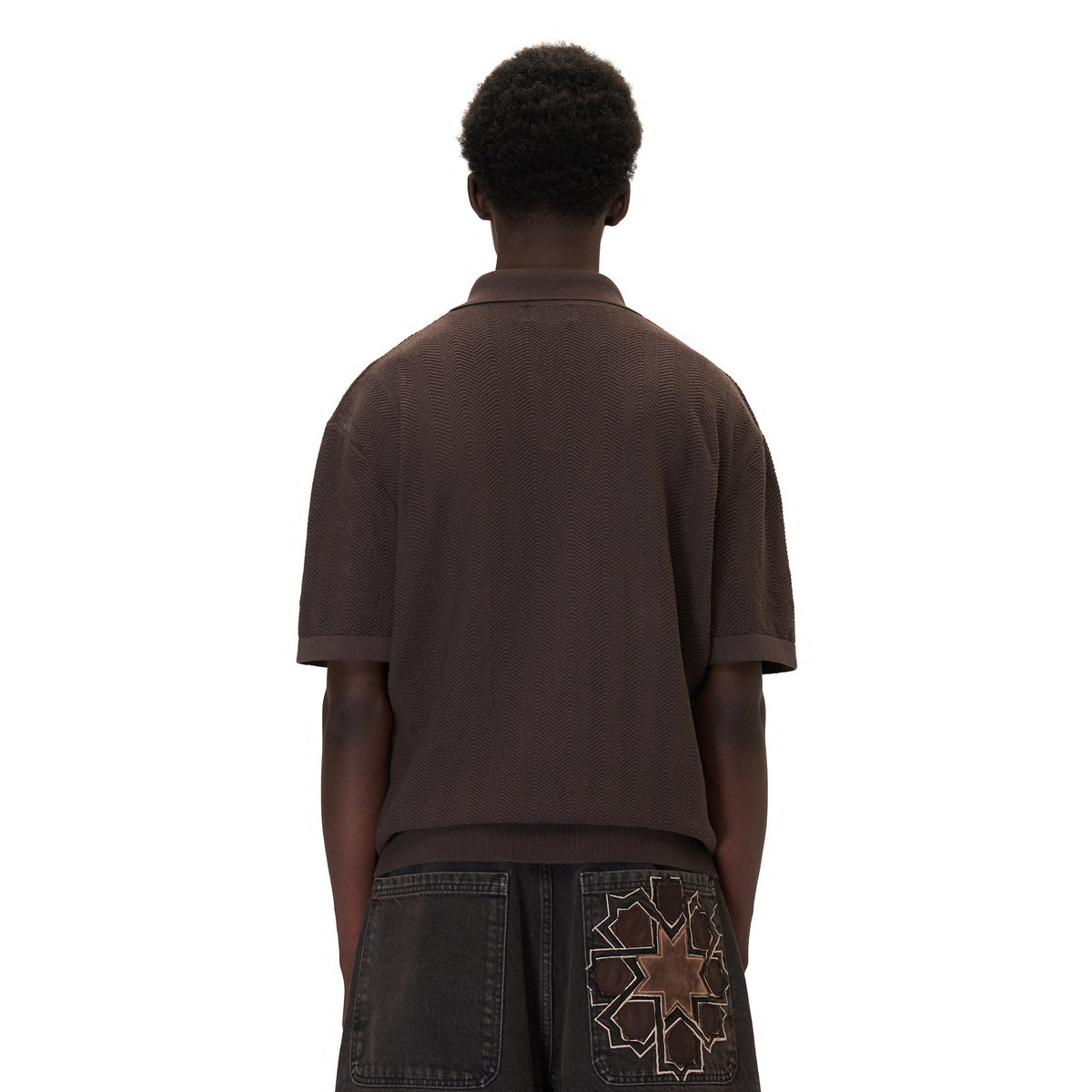 "aziza" polo Knit brown