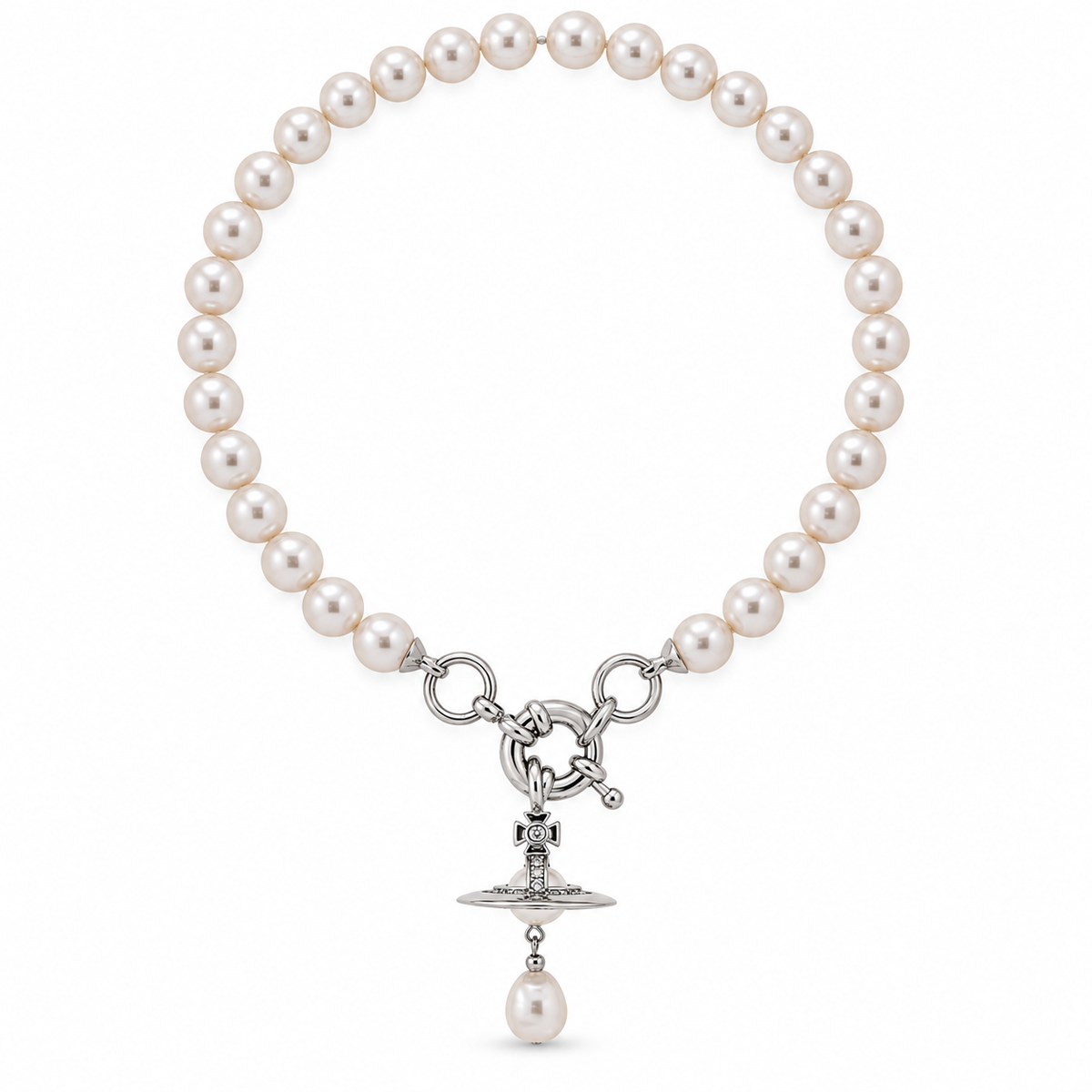Vivienne Westwood Style Baroque Pearl Orb Necklace