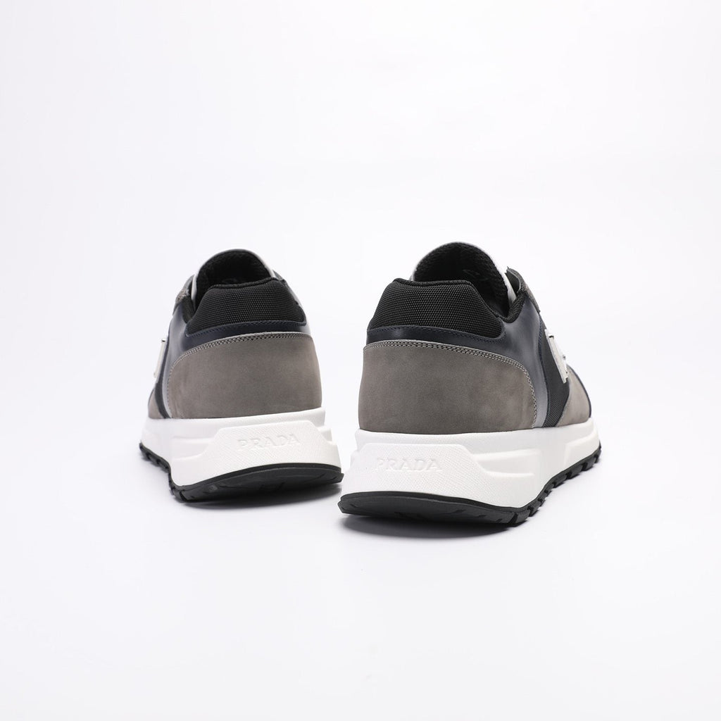 Prada Men's Navy and Gray Paneled Sneakers