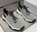 Berluti Gray-Green Lace-Up Sneakers