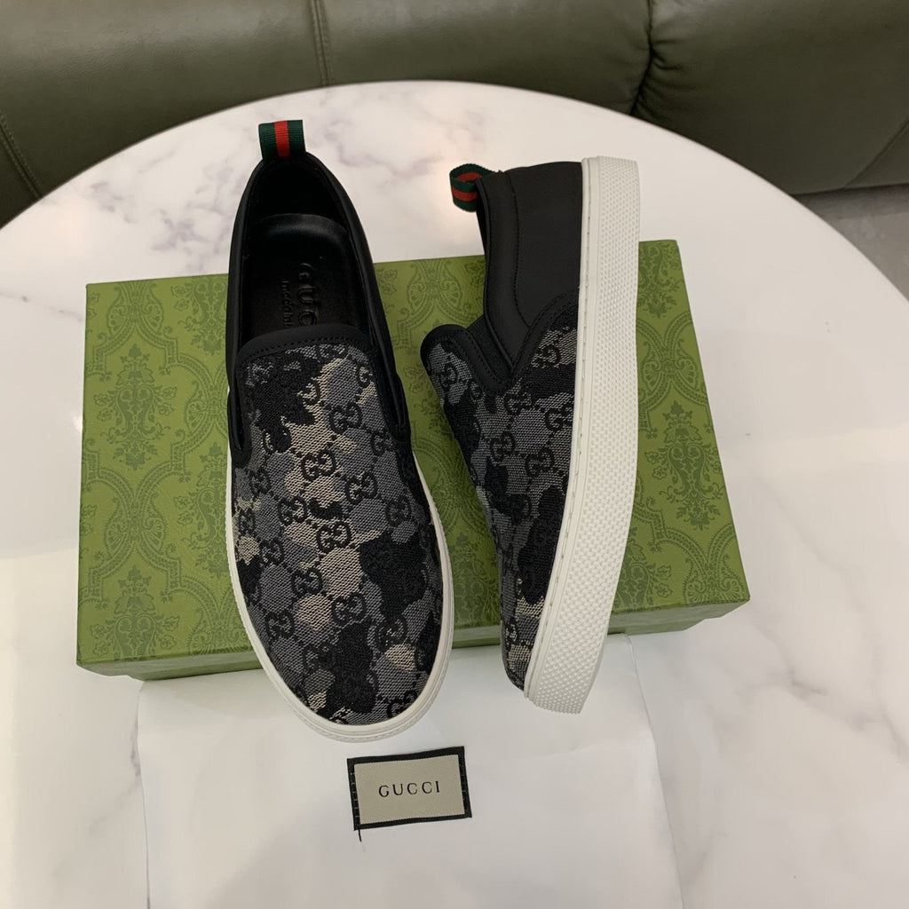 Gucci Men's Patterned Slip-On Sneakers