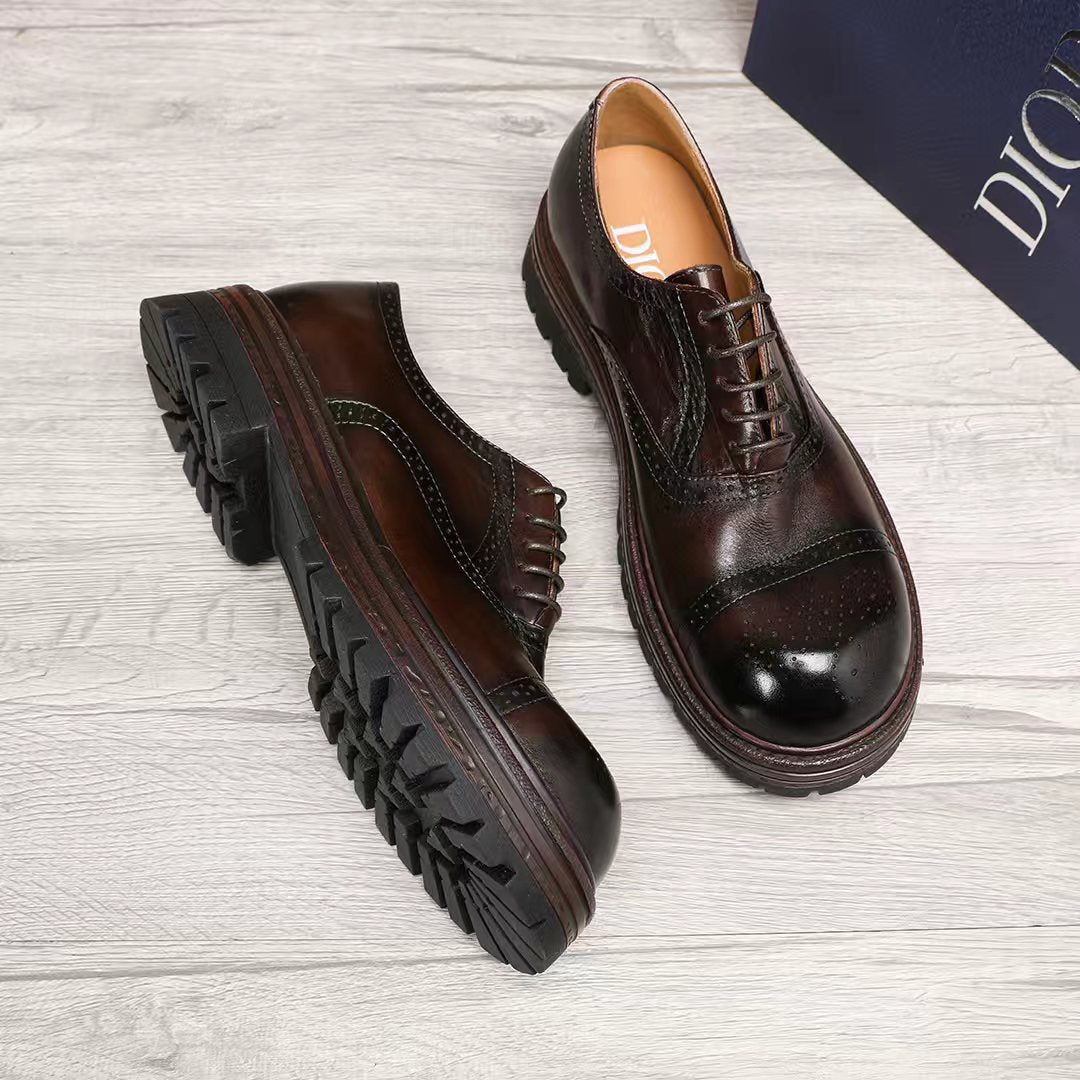 Dior Lace-Up Brogue Shoes