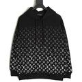 Louis Vuitton Gradient Monogram-Style Pullover Hoodie - Black